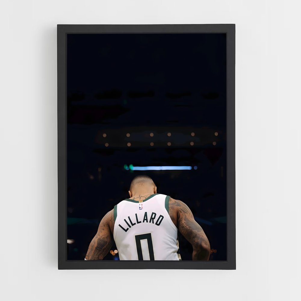 Poster Damian de lillard – affiche Basketball (vue 2)